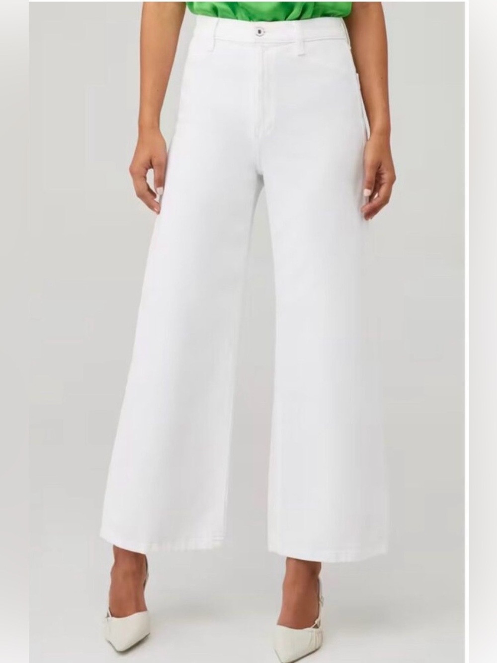 Favorite Daughter Mischa Wide Leg White Women Jeans
